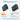 LXINDIA Mobile Charger Ambrane 20W USB Dual Port BoostedSpeed Charger Black (Raap H11)