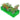 LX INDIA Grow Bags Anandi Green's HDPE UV Protected 360 GSM Green Color Rectangular Plants Grow Bags with PVC Pipe Support (5Lx2Wx1H Fit) Pack of 1
