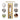 LXINDIA Shampoo Dispenser BATH GURU Wall Mounted Soap Shampoo Sanitizer Gel dispenser 400 Ml (2, Gold)