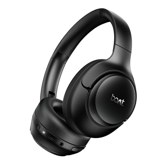 LX INDIA Headphone Cosmic Black boAt Rockerz 551 ANC Pro(2025 Launch) Foldable Cups Bluetooth Over Ear Headphones,Wireless Headphone with Mic