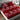 LX INDIA Bedsheet CG HOMES Bedsheet for Double Bed With 2 Pillow Cover (Red Floral)