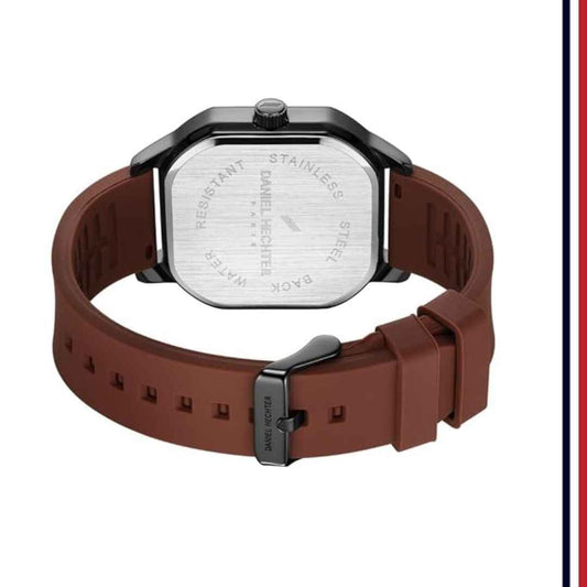 LX INDIA Analog Watch Daniel Hechter Paris Rivoli Collection Modern Analog Watch for Men (Brown)