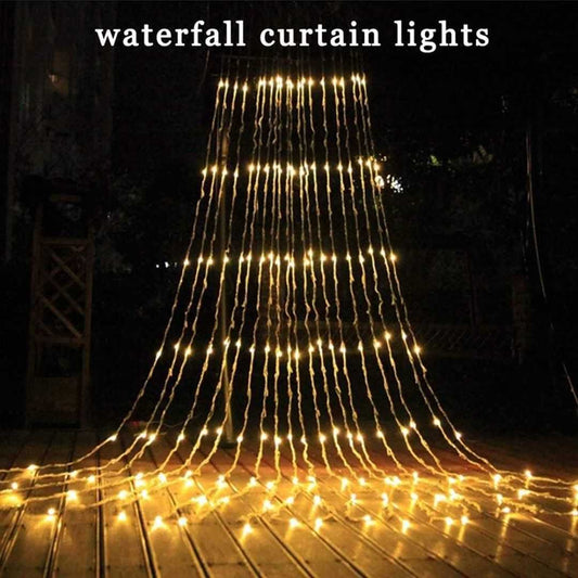 LX INDIA light Desidiya 200 LED Waterfall String Diwali Lights
