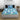 LX INDIA Bedsheet Divine Casa Cotton Bedsheet for Single Bed with 1 Pillow Cover (145 X 223 cm, Blue, Floral)