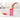 LXINDIA Containers Divine Plastics Six Section Container 2500ML (Red) Pack of 4