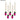 LX INDIA Wall Hanging Divyakosh Garlands for Home Decoration, Lotus Hangings Pack of 5 Latkan, Size 14 Inch Each Offwhite