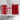 LX INDIA Towels Encasa XO Hand Towels 30x30 cm (Set of 6, Red Combo)