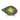 LX INDIA Candle Holders ExclusiveLane Shankh Shaped Terracotta candle Holder (Green-pack-1)