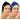 LX INDIA Face Mask FREECULTR Women Bamboo Printed Bandana Black and Pilot Blue