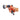 LXINDIA Spray Pump garbnoire Plastic 8 In 1 Heavy Duty Hose Nozzle Water Spray - 8 Pattern Orange Gun, (Pack Of 2)