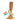 LX INDIA Ashoka Stambh Gaura Art and Crafts Wooden Carved Ashoka Stambh Pillar with 2 Flags & Analog ClockPack of 1 (2.4Wx2.4Lx8.5H Inches)