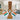 LX INDIA Ashoka Stambh Goranshi Creation Eco Friendly Wooden Carved Ashoka Stambh Pillar with 2 Flags & Analog Clock Pack of 1