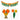 LX INDIA Diwail sale iHandikart Artificial Marigold Bandanwar Pack of 4 with Mango Leaves and Bells - 40 Inch, Yellow and Mango - Home & Festive Decorations, Housewarming Gift