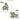 LX INDIA Wall Stickers Indian Royals Green Ginkgo Leaf Flower Peel and Stick Self Adhesive Wall Sticker (30CM X 90CM)