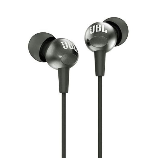LX INDIA Headphone JBL C200SI, Premium in Ear Wired Earphones with Mic (Gun Metal)