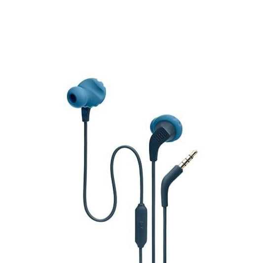 LX INDIA Headphone JBL Endurance Run 2, Sports in Ear Wired Earphones with Mic, Pure Bass, Sweatproof (Blue)