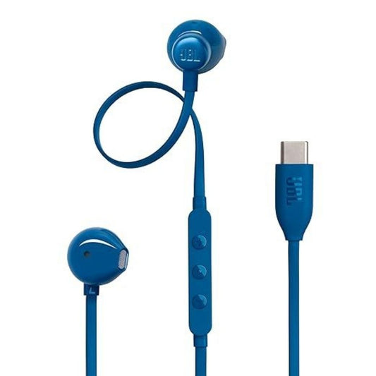 LX INDIA Headphone JBL Tune 305 Wired in-Ear Type C Headphones (blue)