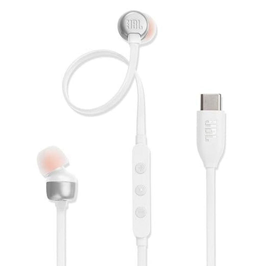 LX INDIA Headphone JBL Tune 310 in Ear Type C Wired Headphones Compatible with USB-C Devices (White)
