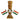 LX INDIA Ashoka Stambh Khamma Ghanni Wooden Carved Ashoka Stambh Pillar with 2 Flags & Analog ClockPack of 1 Model KGH 141