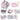 LX INDIA BAG MOCA Kids Backpack Clouds and Rainbow (Clouds and Rainbow)