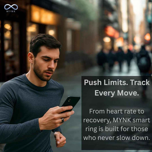 LX INDIA Smart Ring MYNK Alpha Smart Ring for Men & Women , Black