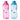 LX INDIA Bottle Nayasa Superplast Hilton Plastic Water Bottle Set, 1.6 litres, Set of 2, Blue and Pink