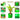 LX INDIA Grow Bags ORGANIC BAZAR 18x18 Big Size Grow Bags Premium HDPE 260 GSM, Green Plant Bags, Pack of 5