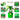 LX INDIA Grow Bags ORGANIC BAZAR 9x9 Grow Bags Premium HDPE 260 GSM, UV-Protected, Green Plant Bags (Pack of 10)