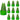 LX INDIA Grow Bags Oriley Grow Bag Heavy Duty HDPE Plants (Green, Round Without Handle, 250 GSM 18 x 12 inch Pack of 10)
