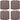 LXINDIA mats P-Plus International Hot Pads for Pots & Pans (Brown, Pack of 4)