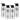 LX INDIA Water Bottle Pigeon by Stovekraft Inox Hydra 900 ml Bottle (Pack of 4, Black, Steel/Chrome, Steel)