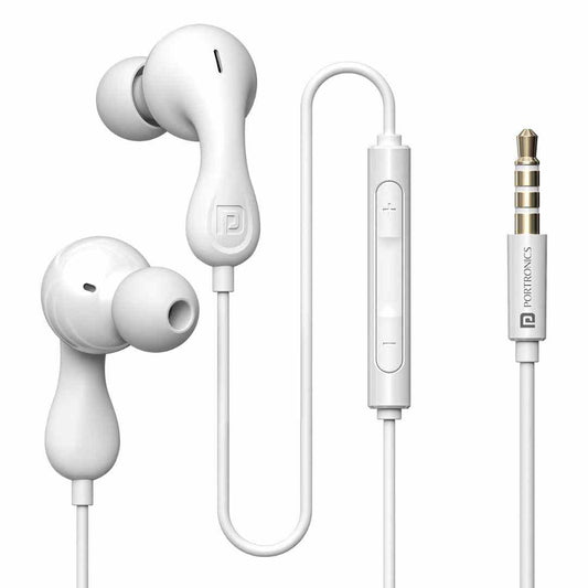 LX INDIA Headsets Portronics Conch Kappa in Ear 3.5mm Wired Earphones