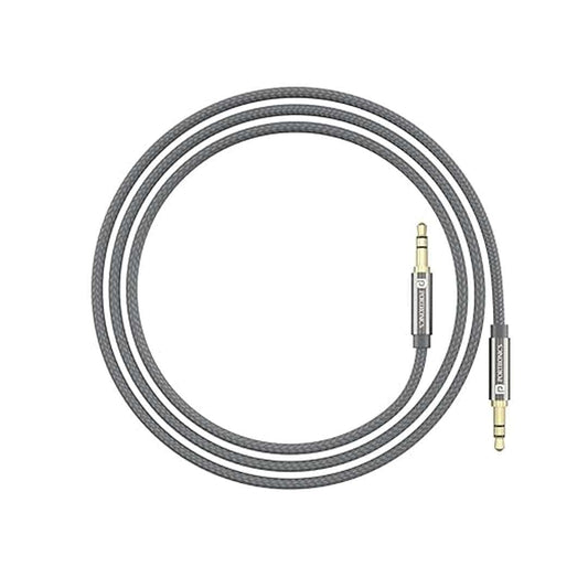 LX INDIA AUX Cables Portronics Konnect Aux 7 3.5mm Male to Male Aux Cable (Grey)