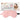 LX INDIA Eye Mask Ross Mulberry Silk Sleep Mask Eye Mask Pink Fur
