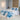 LX INDIA Bedsheet RUSTIQUE LINENS Digitally Printed Cotton Premium Bedsheet Azure Blue