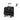 LX INDIA Travel Bag Safari Polyester Select Phoenix Overnighter Laptop 8 Wheel Spinner Soft Trolley Bag with TSA Lock and Laptop Compartment, Front Open , small , Black