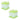 LX INDIA Ice cream makers and Moulds Shuban Plastic Popsicle Mould Green (Pack of 2)