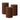 LXINDIA Candle Brown Soy Wax Pillar Candle Set of 3 Pcs Ribbed Pillar Candles for Home Decor Diwali