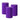 LXINDIA Candle Violet Soy Wax Pillar Candle Set of 3 Pcs Ribbed Pillar Candles for Home Decor Diwali