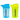 LX INDIA Shakers Neon Blue-Green Steadfast Nutrition Protein Shaker Blender 400ml Bottle for Whey Protein Mix - Pack of 2