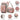 LXINDIA Bag Storite Nylon 25 Cms Small Imported Rucksack Travel Backpack Pink Grey