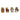 LXINDIA Show Piece TIED RIBBONS Set of 4 Owls Playing Musical Instruments Showpiece