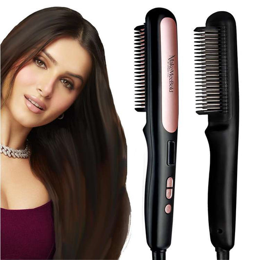 LX INDIA Straightener Urban yog MakeMeeBold Hair Straightener Brush