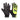 LX INDIA Football Glove Size 4 Vector X Practice Soccer Goalie Goalkeeper Gloves for Kids Boys Children (Black - Green)