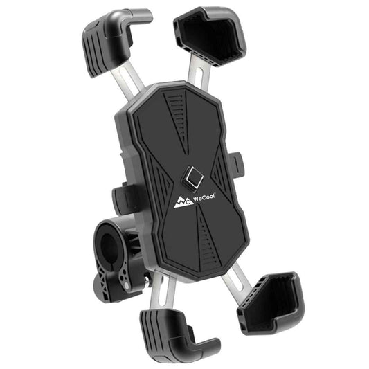 LX INDIA Mobile Holder WeCool B4 360° Rotational Stable Mobile Holder for Bikes with 4 Arm Strong Protection (Black)