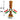LX INDIA Ashoka Stambh Wooden Carved Ashoka Stambh Pillar with 2 Flags & Analog ClockPack of 1
