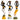 LX INDIA Show Piece Xtore Beautiful Finish Uniquely Hand Crafted Home Dcor African Tribal Women Art Piece Set Of 3