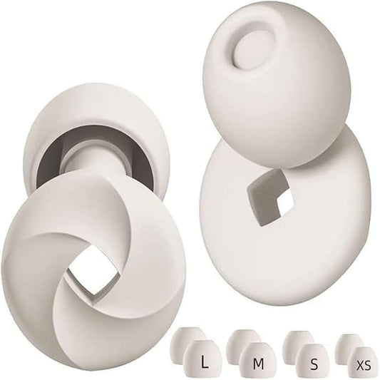 LX INDIA EAR PLUG 1 Pairs Ear Plugs for Sleeping Noise Cancelling, Earplugs for Swimming,WHITE