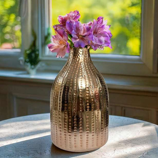 LXINDIA vases 10Club Gold Metal Vase