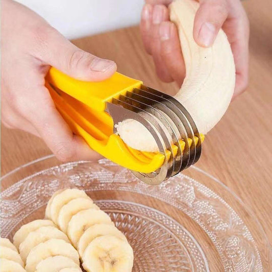 LX INDIA Fruit Cutter 2 Pieces Banana Cutter Slicer Strawberry Cutter for Cucumber Sausage Cooking